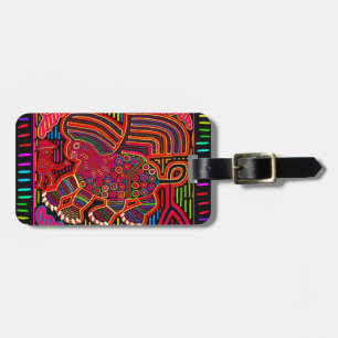 Kuna Indian Friendly Dragon Mola Luggage Tag