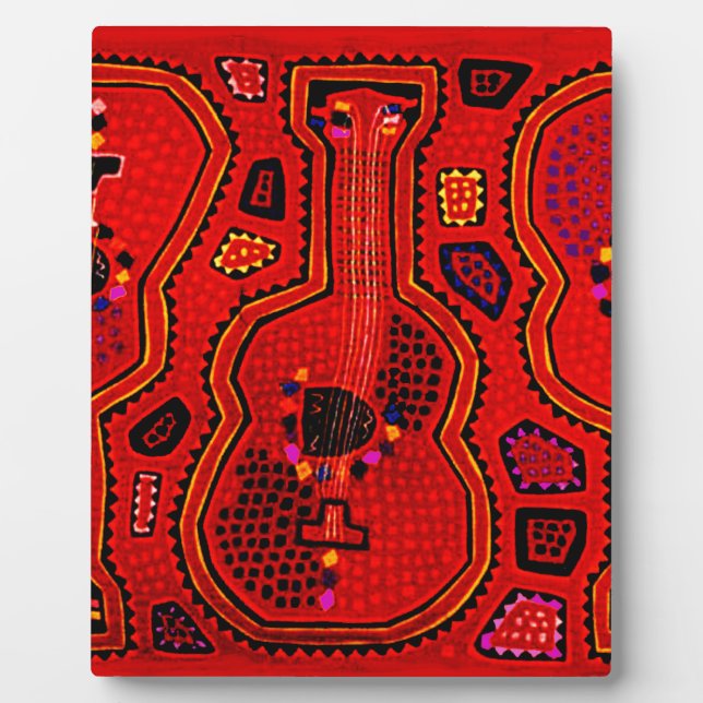 Kuna Indian Guitars Plaque (Front)