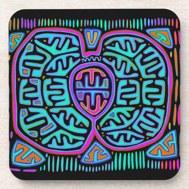 Kuna Indian Mariposa Coaster (Front)