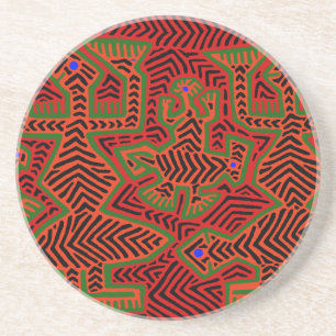 Kuna Indian Mola Spirits Coaster