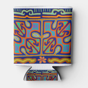 Kuna Indian Music Box - San Blas Mola Can Cooler