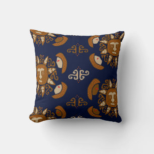 Kuna Indian Sun Gods Cushion