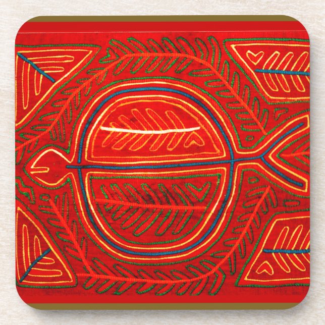Kuna Mola Stingray Coaster (Front)