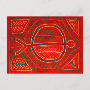 Kuna Mola Stingray Postcard