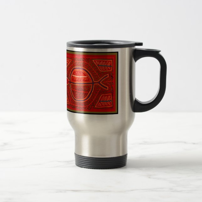 Kuna Mola Stingray Travel Mug (Right)