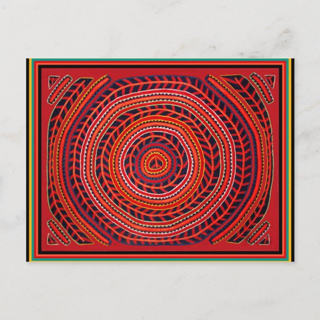 Kuna Tribal Universal Sun Postcard (Front)