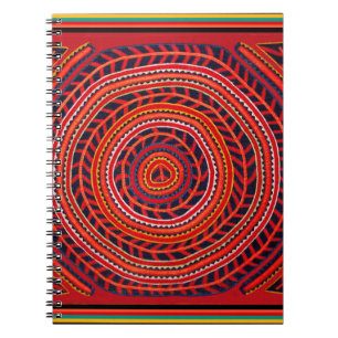 Kuna Tribal Universal Sun Spiral Notebook