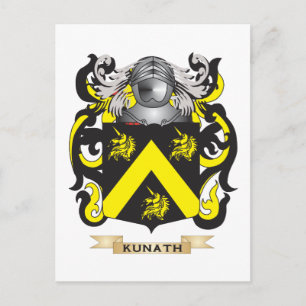 kunath Coat of Arms (Family Crest) Postcard