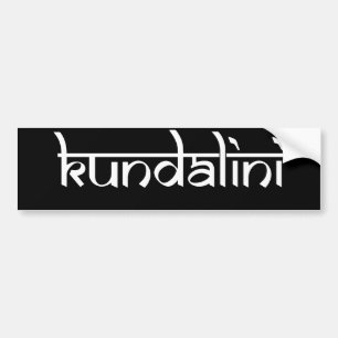 Kundalini Design on Sanskrit Style Bumper Sticker
