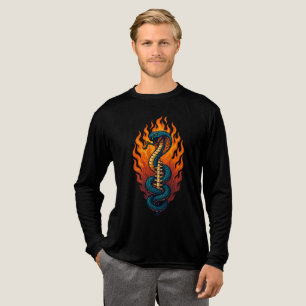 Kundalini Rising Serpent T-Shirt – Spiritual Snake Tri-Blend Shirt