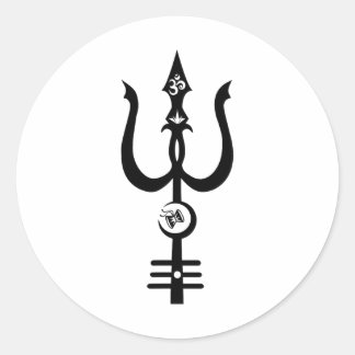 Kundalini Shiva's Trident Design - Awesome Gifts  Classic Round Sticker