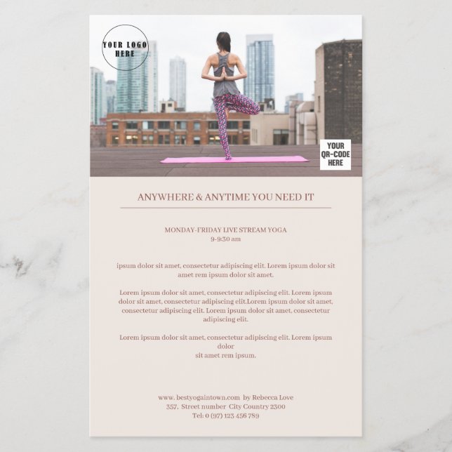 Kundenspezifischer Foto Flyer (Front)