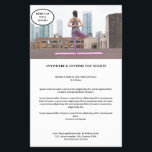 Kundenspezifischer Foto Flyer<br><div class="desc">Kundenspezifischer Foto-Flyer in Weiß-Schwarz. Gut geeignet für Yoga,  Fitness und andere Dienstleistungen. Edit Sie ihr Produkt einfach in dem Sie ihr Photo hochladen und ihren Text eingeben. Sie könnnen die Schriftart,  Farbe und die Position individuell durch "weitere Personalisierung" auswählen.</div>