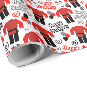 Kung Fu Birthday Wrapping Paper