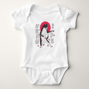 Kung Fu Cat Baby Bodysuit