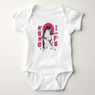 Kung Fu Cat Baby Bodysuit