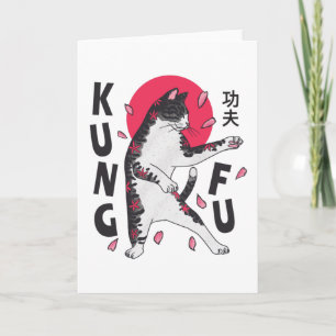Kung Fu Cat Card