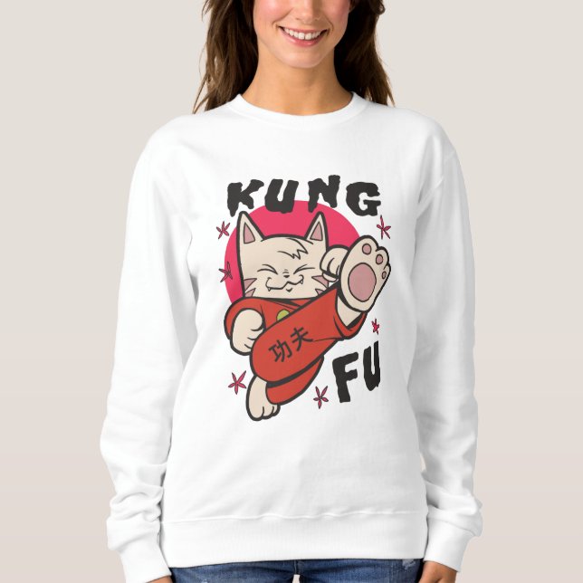 Kung Fu Cat Sweatshirt (Front)