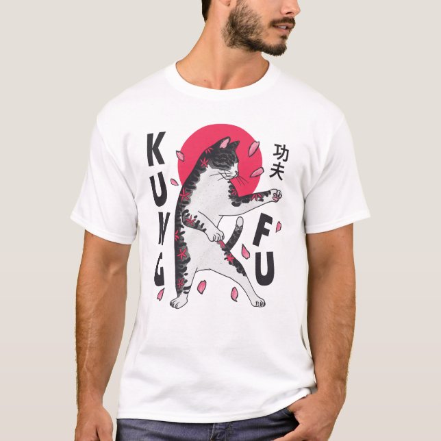 Kung Fu Cat T-Shirt (Front)