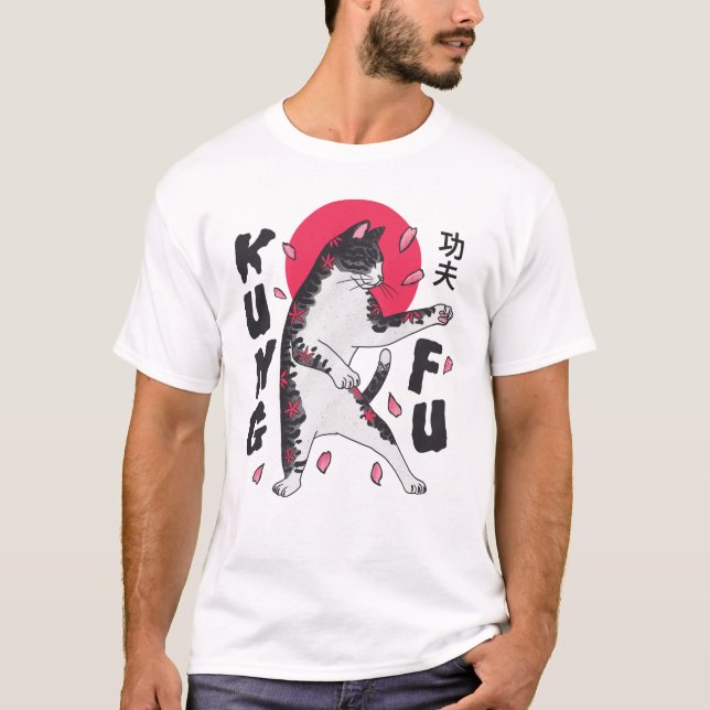 Kung Fu Cat T-Shirt (Front)