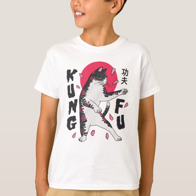 Kung Fu Cat T-Shirt (Front)