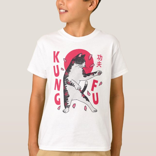 Kung Fu Cat T-Shirt (Front)