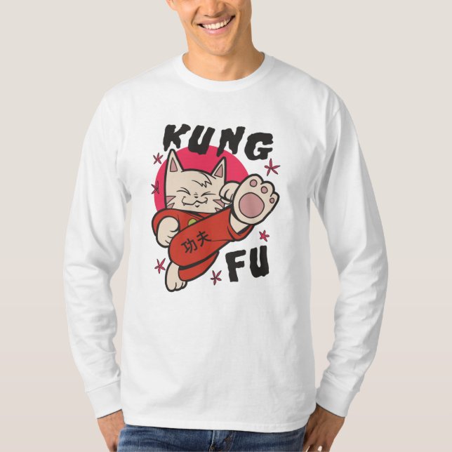 Kung Fu Cat T-Shirt (Front)