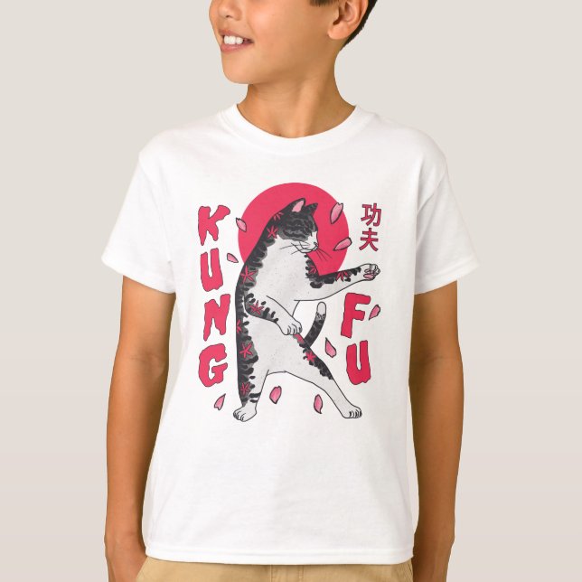 Kung Fu Cat T-Shirt (Front)
