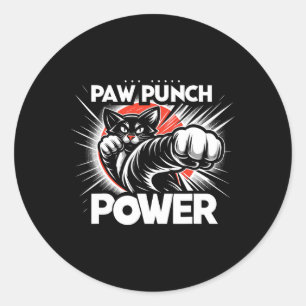 Kung Fu Chinese Kung Fu Asian Kung Fu Self Defense Classic Round Sticker