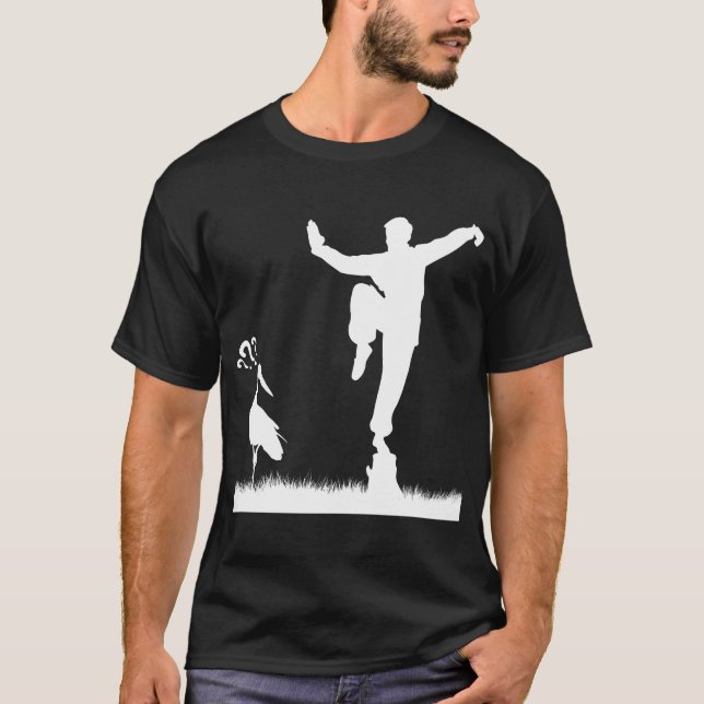 Kung Fu Crane Pose T-Shirt (Front)