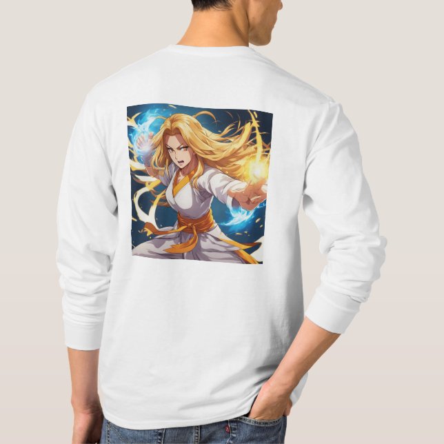 Kung Fu Fighter 15 Plus Symbol T-Shirt (Back)