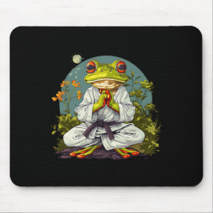 Kung Fu Frog Nature Taekwondo Kickboxing Frog Mart Mouse Pad