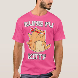 Kung Fu Kitty - Funny Martial Arts - Kung Fu Cat T-Shirt