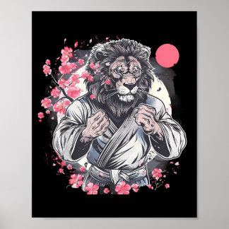 Kung Fu Lion Sakura Mma Kickboxing Judo Taekwondo Poster