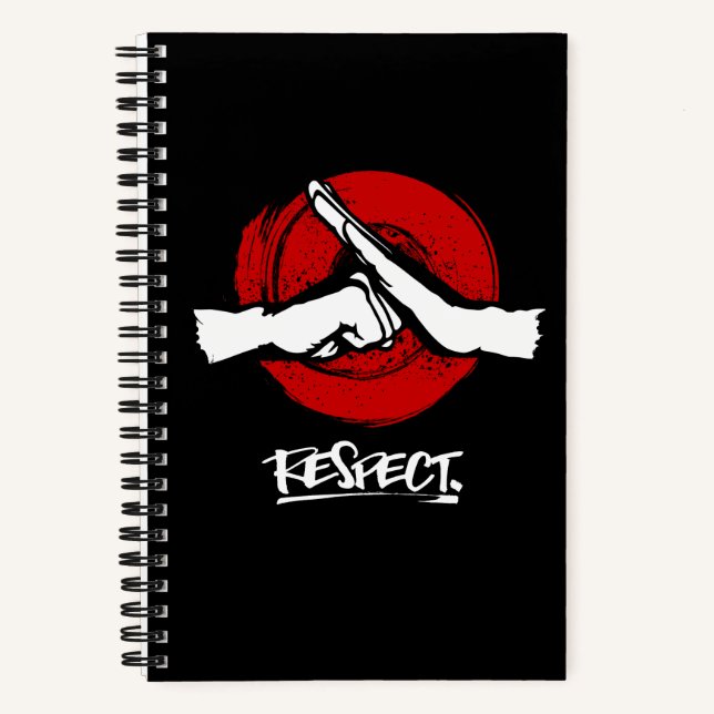 Kung Fu - Martial Arts - Respect Notebook (Front)