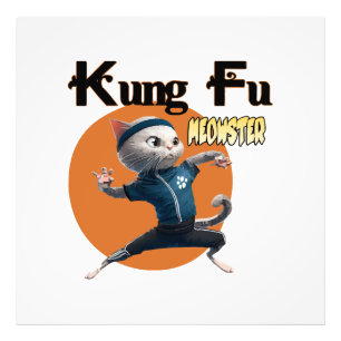 Kung Fu Meowster Photo Print