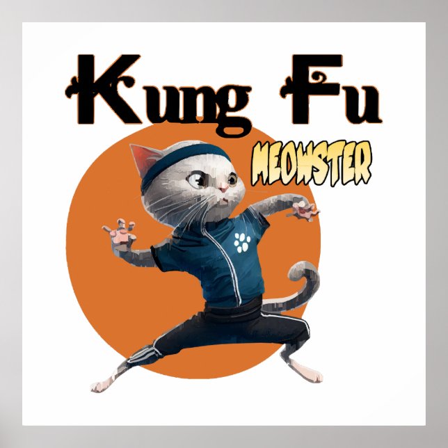 Kung Fu Meowster Poster (Front)