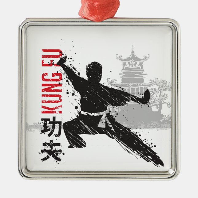 Kung Fu Metal Tree Decoration (Front)