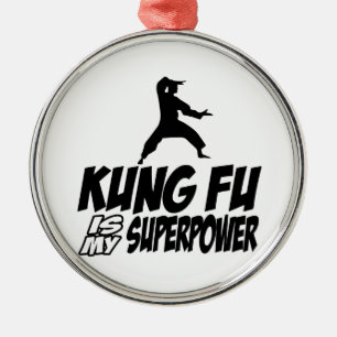 Kung fu my super power metal tree decoration