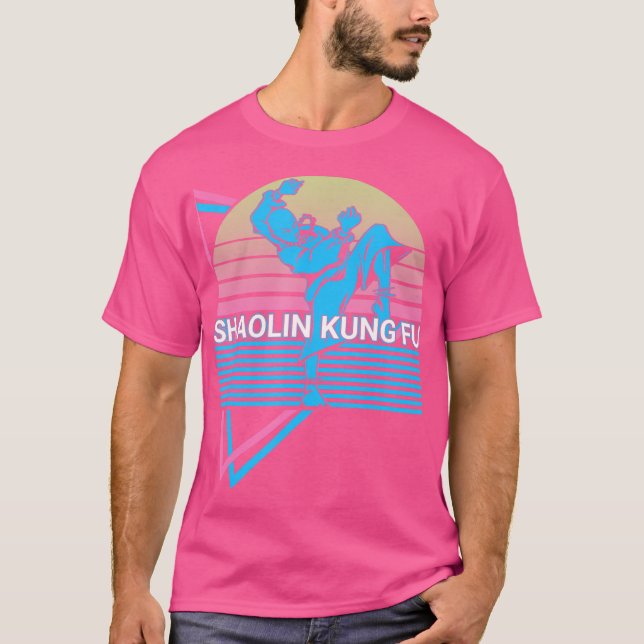 Kung Fu Retro Shaolin Kung Fu T-Shirt (Front)