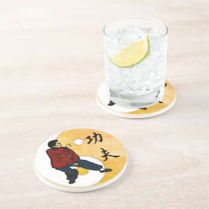 Kung Fu Sandstone Coaster