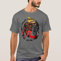 Kung Fu Tiger  and symbol shirt