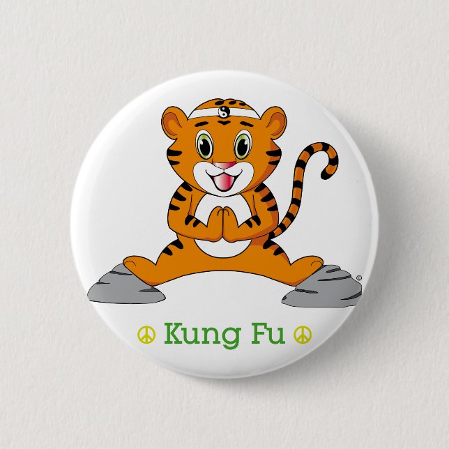Kung Fu Tiger™ Button (Front)