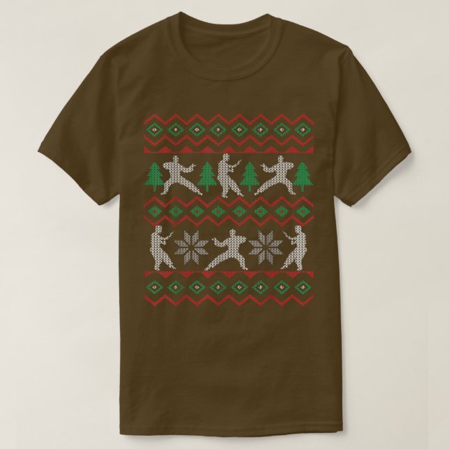 kung fu Ugly Christmas Sweaters  (Design Front)