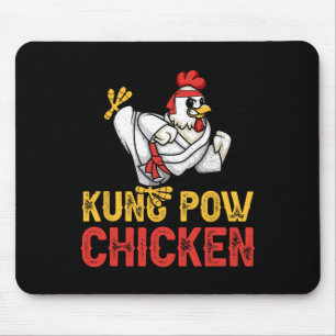 Kung Pow Chicken Funny Karate Chicken Ninja A Warr Mouse Pad