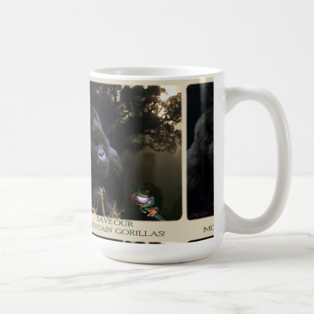 Kunga Mountain Gorilla Wildlife-supporter Mug (Right)