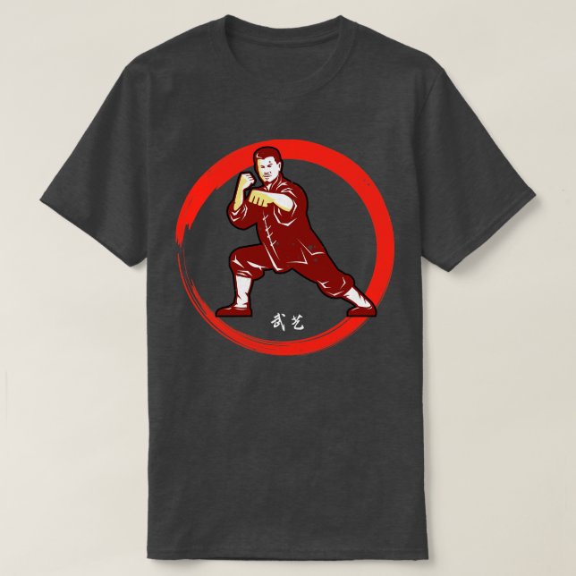KungFu Chinese Master Fighter T-Shirt (Design Front)