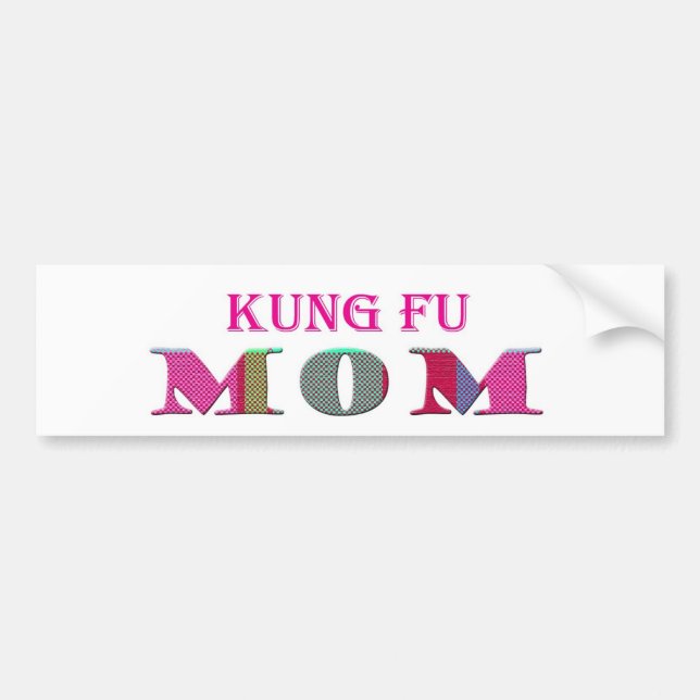 KungFuMom Bumper Sticker (Front)