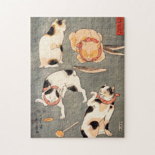 Kuniyoshi Four Cats Puzzle