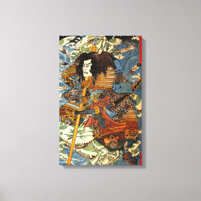 Kuniyoshi Samurai Canvas Print (Front)